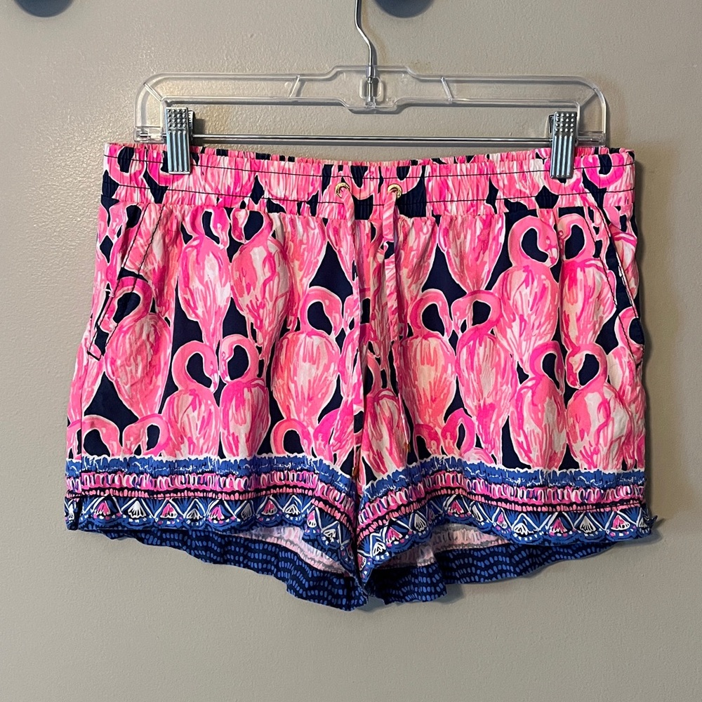 Lilly‎ Pulitzer Katia Flamingo Shorts Size Medium